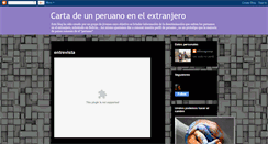 Desktop Screenshot of cartadeperu.blogspot.com