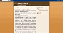 Desktop Screenshot of losmanifiestos.blogspot.com