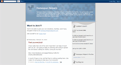 Desktop Screenshot of homespunhelpers.blogspot.com