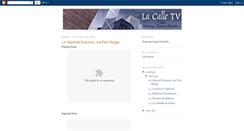 Desktop Screenshot of lacalletv.blogspot.com