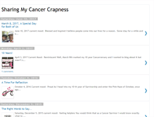 Tablet Screenshot of cancercrapness.blogspot.com