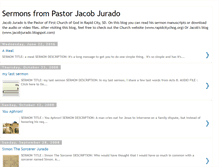 Tablet Screenshot of pastorjacob.blogspot.com