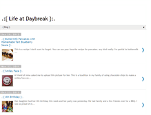 Tablet Screenshot of lifeatdaybreak.blogspot.com