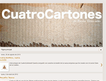Tablet Screenshot of cuatro-cartones.blogspot.com