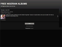 Tablet Screenshot of freenigerianalbums.blogspot.com
