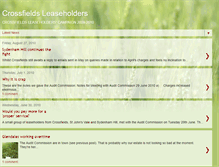 Tablet Screenshot of crossfieldsleaseholders.blogspot.com