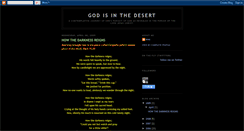 Desktop Screenshot of godinthedesert.blogspot.com