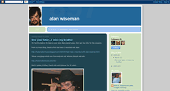 Desktop Screenshot of alanwiseman.blogspot.com