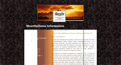 Desktop Screenshot of aboutmesotheliomainfo.blogspot.com