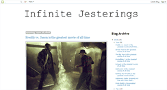 Desktop Screenshot of infinitejesterings.blogspot.com