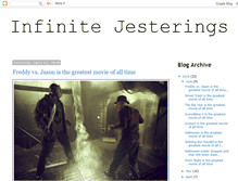 Tablet Screenshot of infinitejesterings.blogspot.com