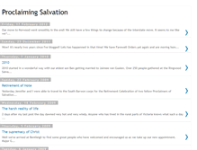 Tablet Screenshot of proclaimingsalvation.blogspot.com