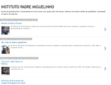 Tablet Screenshot of institutomiguelinho.blogspot.com