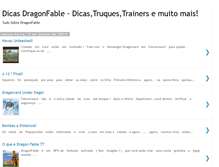 Tablet Screenshot of dicas-dragonfable.blogspot.com