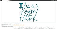 Desktop Screenshot of ideasfromthetank.blogspot.com