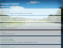 Tablet Screenshot of discoverfriesland.blogspot.com