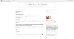 Desktop Screenshot of paperstringcloth.blogspot.com