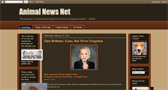 Desktop Screenshot of animalnewsnet.blogspot.com