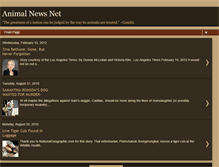 Tablet Screenshot of animalnewsnet.blogspot.com