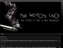 Tablet Screenshot of mgakwentongupos.blogspot.com