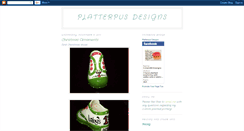Desktop Screenshot of platterpusdesigns.blogspot.com
