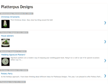 Tablet Screenshot of platterpusdesigns.blogspot.com