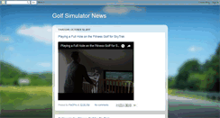 Desktop Screenshot of golfsimulatornews.blogspot.com