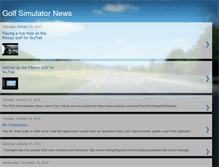 Tablet Screenshot of golfsimulatornews.blogspot.com