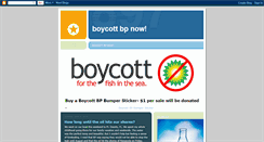 Desktop Screenshot of boycottbp-now.blogspot.com