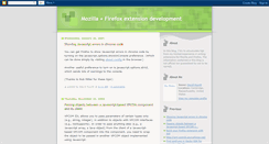 Desktop Screenshot of mozilla-firefox-extension-dev.blogspot.com