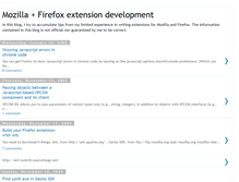 Tablet Screenshot of mozilla-firefox-extension-dev.blogspot.com