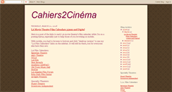 Desktop Screenshot of cahiers2cinema.blogspot.com