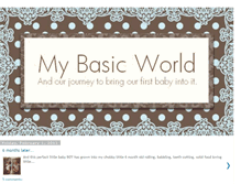 Tablet Screenshot of mybasicworld.blogspot.com