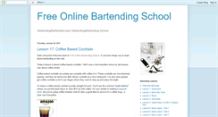 Desktop Screenshot of onlinebartendingschool.blogspot.com