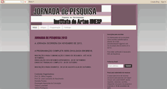 Desktop Screenshot of jornadaunesp.blogspot.com