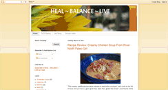 Desktop Screenshot of heal-balance-live.blogspot.com