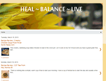 Tablet Screenshot of heal-balance-live.blogspot.com