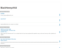 Tablet Screenshot of blackhoneychild.blogspot.com