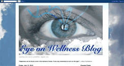 Desktop Screenshot of eyeonwellness.blogspot.com