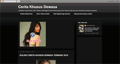 Desktop Screenshot of ceritakhusus-dewasa.blogspot.com