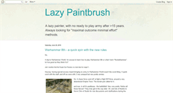 Desktop Screenshot of lazypaintbrush.blogspot.com