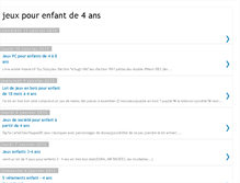 Tablet Screenshot of jeuxpourenfantde4ans-42.blogspot.com
