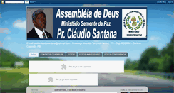 Desktop Screenshot of irmaoclaudiosantananoticias.blogspot.com