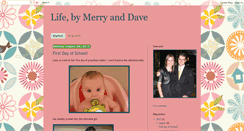 Desktop Screenshot of lifebymerryanddave.blogspot.com