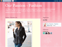 Tablet Screenshot of ourpassionfashion.blogspot.com