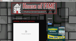 Desktop Screenshot of house-of-fame.blogspot.com