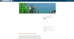 Desktop Screenshot of fish-aquarium-info.blogspot.com