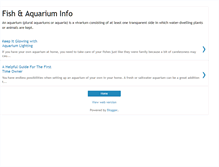 Tablet Screenshot of fish-aquarium-info.blogspot.com