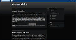 Desktop Screenshot of blogniedzielny.blogspot.com