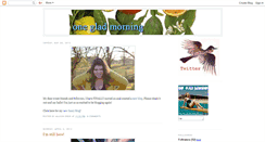 Desktop Screenshot of onegladmorning.blogspot.com
